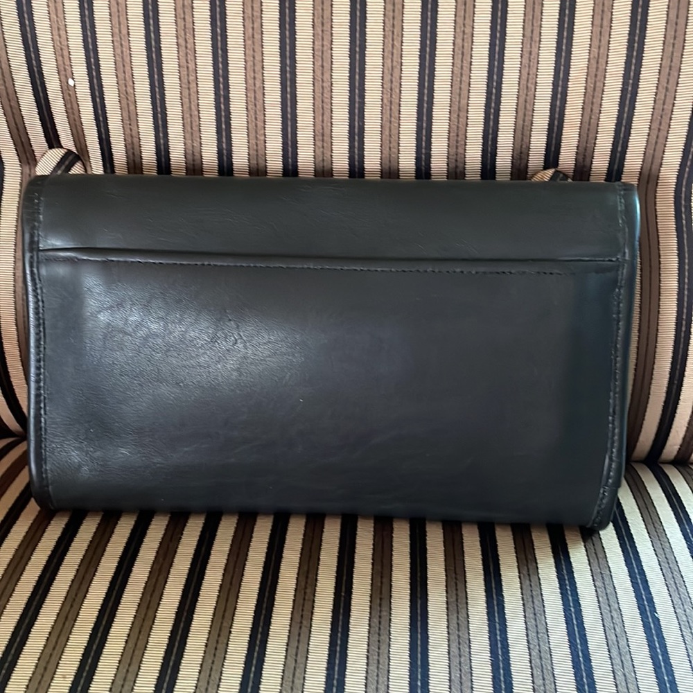 VINTAGE COACH ENVELOPE CLUTCH 9810 MADE IN NEW YORK CITY BLACK - Picture 4 of 12